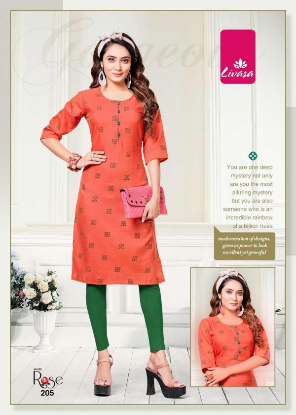 Livasa Rose 2 Casual Wear Printed Kurti Collection